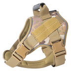 1000D Nylon Dog Vest Harness Set Modern Tactical Outdoor Training Vest Quick Release for Summer Winter Hunting Featuring Print