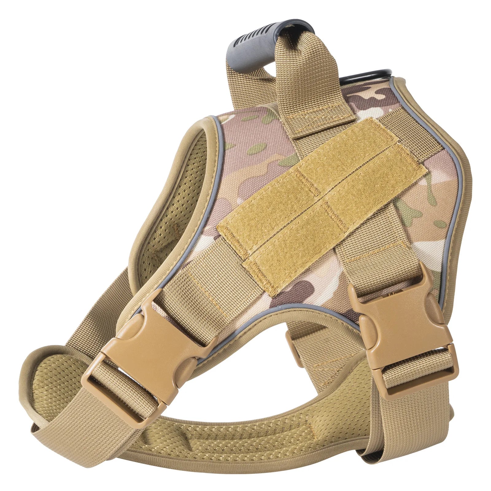 1000D Nylon Dog Vest Harness Set Modern Tactical Outdoor Training Vest Quick Release for Summer Winter Hunting Featuring Print