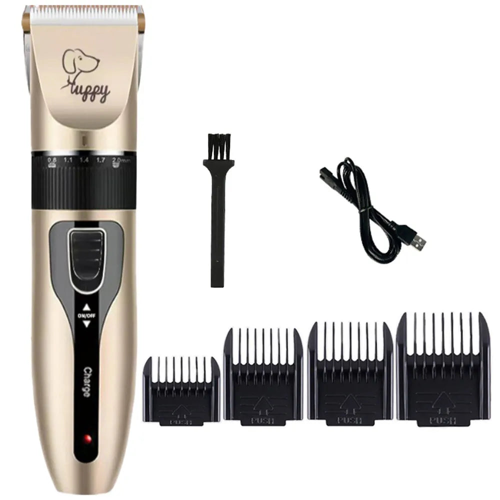 Electronic Pet Grooming Kit Dog Cat Clipper Dog Hair Trimmer Grooming Haircut Rechargeable Professional Dog Electric Shaver