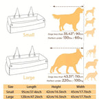 OEM Logo Luxury Rectangle Car Seat Booster Bed for Large Dogs Removable Washable Sponge Non-Slip Safety Design Summer Winter Use