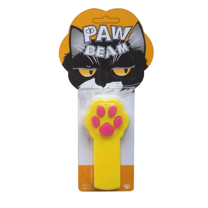 Paw Style Electronic Pet Cat Catch Toys Interactive Cat Toys LED Light Pointer Exercise Chaser Toy Cat Scratching Training Tool