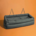 OEM Logo Luxury Rectangle Car Seat Booster Bed for Large Dogs Removable Washable Sponge Non-Slip Safety Design Summer Winter Use