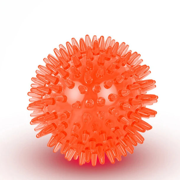 Large Spiky Dog Balls Dog Chew Toys for Aggressive Chewers Teething Puppies and Clean Teeth Interactive Squeaky Toy for Training