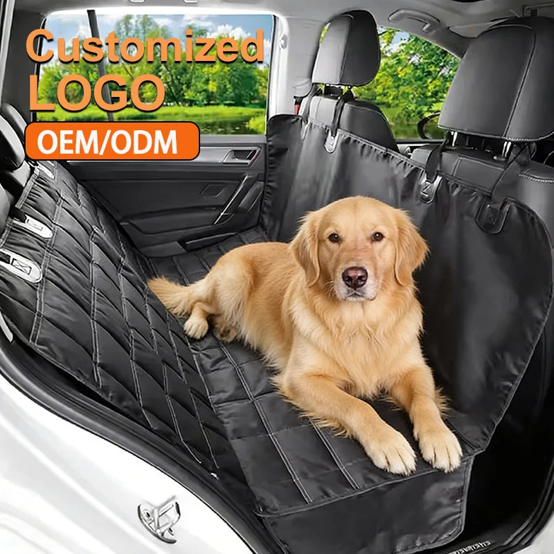 OEM Car Cover for Dog Car Seat Cover Car Back Seat Cover for Pets Non-Slip and Scratch-Resistant 135 X 148 cm Black
