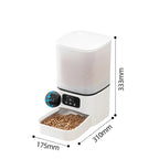 Automatic Cat Feeder with Camera Adjustable Camera 5G/2.4G WiFi Timed Cat Feed Smart Pet Feeder with HD Night Vision