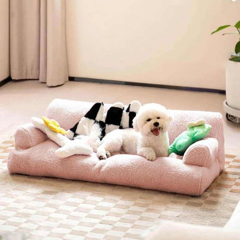 Custom LOGO Comfortable Disassembled Dog Bed & Cat Sofa Modern Style Pet Supplies for Cat Puppy & Dog