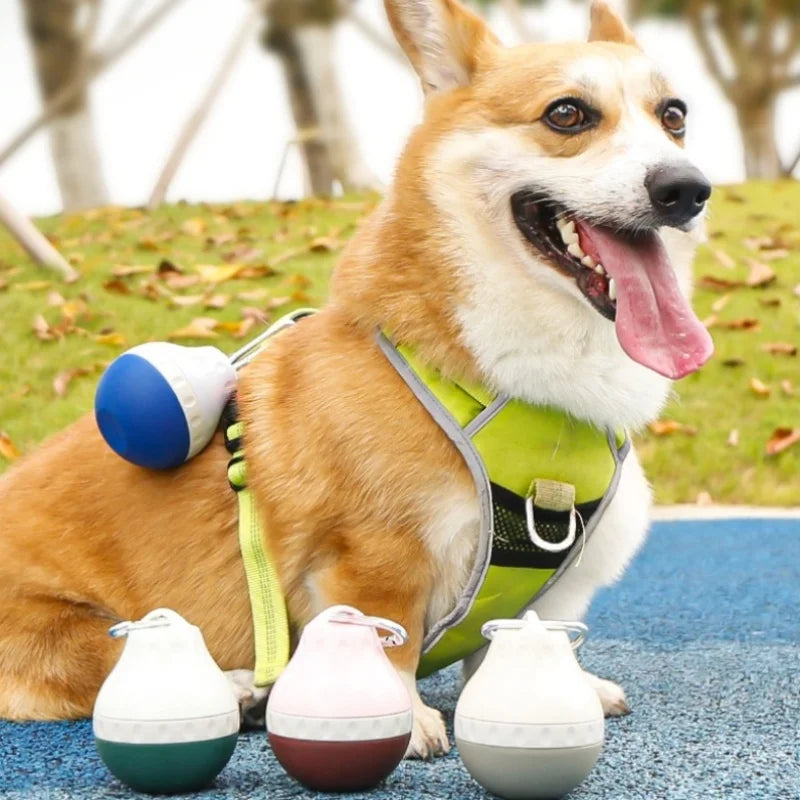 Design Dog Portable Dog Water Dispenser Teardrop Shape Lightweight Plastic Dog Bottle for Travel and Outdoor Activities OEM
