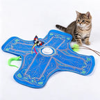 Interactive Cat Toy Automatic Cat Toys for Indoor Cats Hide Seek Cat Toy with Motion Activated Moving Feather USB Rechargeable