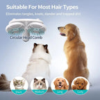 Pet Cat Brush Dog Slicker Brush Double-headed Negative Ion One-button Self Cleaning Pet Brush