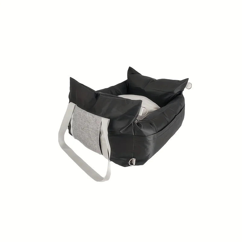 Waterproof Dog Car Seat Portable Elevated Pet Booster Seat with Ideal for Small Large Dogs Non-Slip Travel Dog Bed for Vehicle
