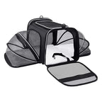 Airline Approved Pet Carrier Soft Sided Pet Travel Carrier Expandable Puppy Cat Handbag with Fleece Pad Pet Manufacture