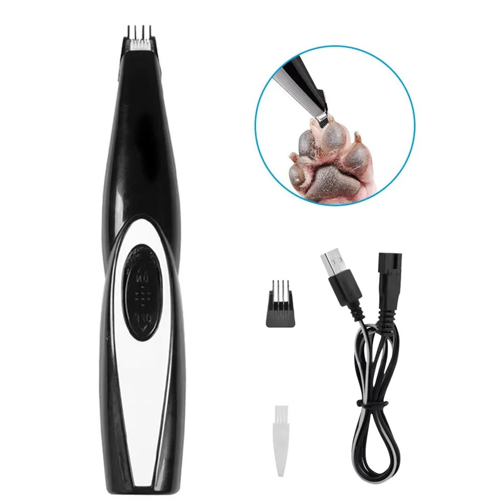 Electronic Pet Nail Hair Trimmer Grinder Cat Dog Pet Grooming Tool Shearing Cutter USB Rechargeable Dog Haircut Paw Shaver