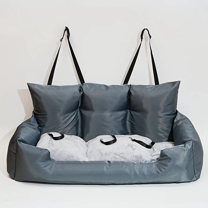 Customized Luxury Dog Car Seat Waterproof Travel Bolster for Medium to Large Dogs Summer Car Back Seat Bed with LOGO Dog Beds