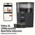 WiFi Remote Intelligent Pet Feeder Automatic Dog and Cat Food Dispenser with Scheduled Feeding Smart Indoor Plastic Cat Feeder