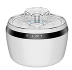2025 New 2L Smart Pet Water Dispenser Touch Screen Heated Controllable Water Temperature Stainless Steel Cat Water Fountain