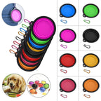 Large 1000ml Collapsible Silicone Pet Bowl Portable Outdoor Travel Dog Cat Food Container Feeder Dish Durable Plastic Puppy Bowl