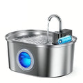Wholesale 3.2L Stainless Steel Cat Water Fountain Wireless Sensor Smart Automatic Pet Water Dispenser OEM Cat Fountain 4000mAh
