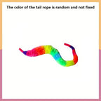 Automatic Rolling Cat Ball Toy with LED Lights Colorful Tail USB Rechargeable Fits All Cat Sizes Indoor Interactive Cat Toy