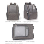 Cat Bag Pet Backpack Outdoor Portable Foldable Cat Backpack Breathable Travel Oxford Fabric Mesh Travel Collapsible Cat Products