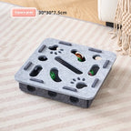 Cat Puzzle Toy Soft Felt Intelligence Mind Game Track Balls Interactive Kitten Toy Puzzle Box for Indoor Cats