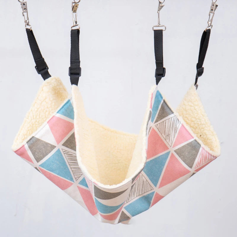 Winter Cat Bed Mat Hanging Cat Hammock Double-sided Available Plush Warm Sleeping Bag House Pet Puppy Cat Supplies