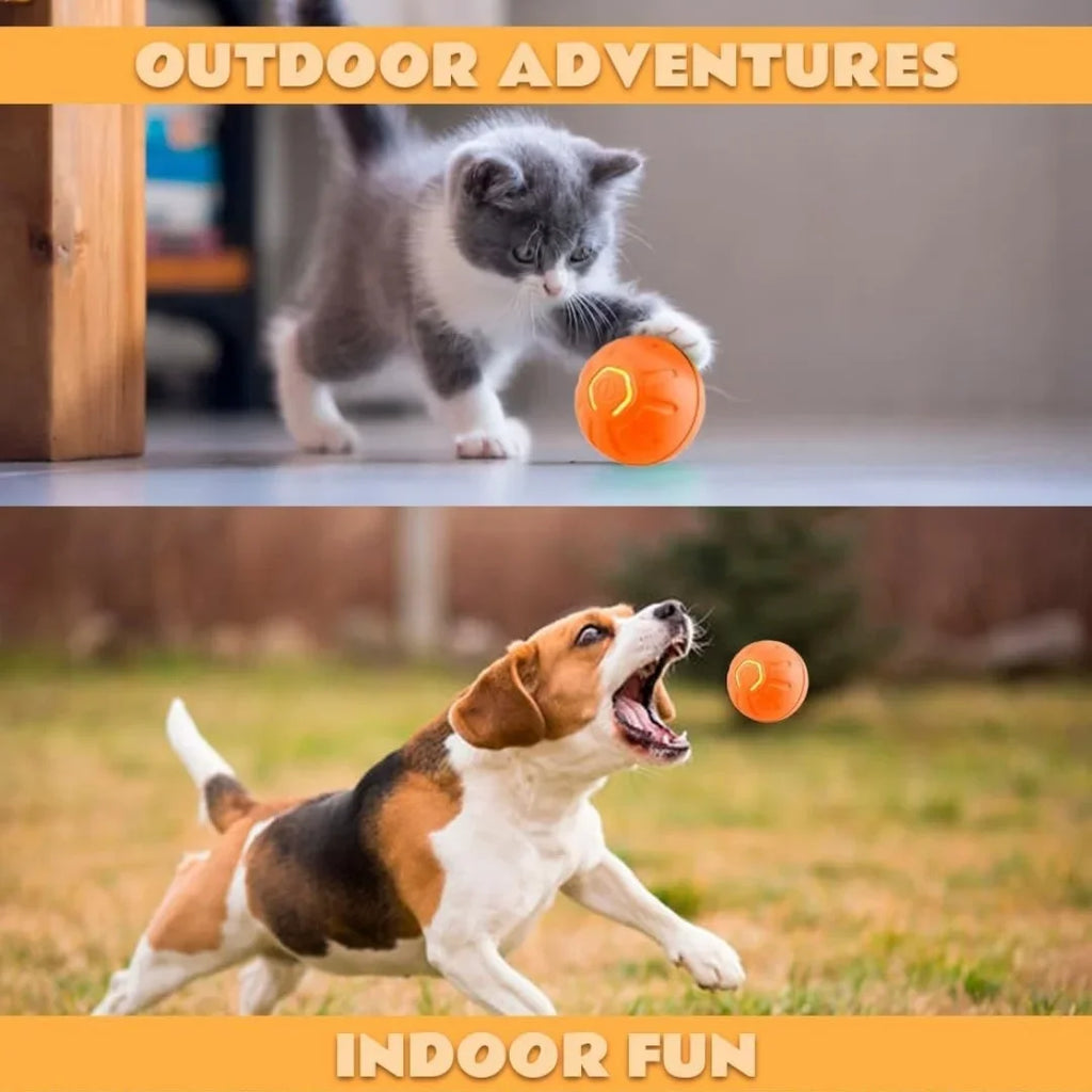 Pet Toys Gravity Electric Pet Ball Smart Bouncing Dog Ball Automatic Rolling Ball for Dogs and Cats