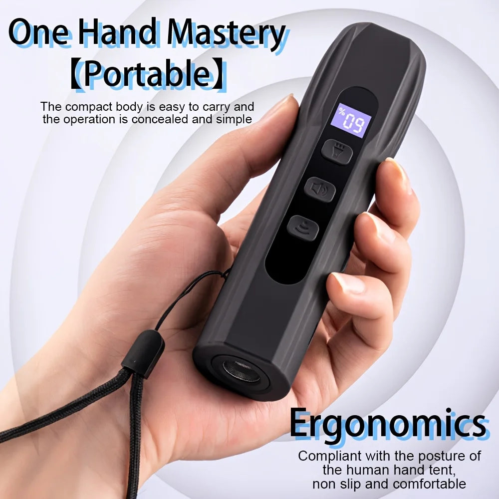 Pet Dog Repeller Multifunctional Portable Ultrasonic Repellent Anti-Barking Device USB Rechargeable to Multiple Channels