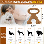 Durable Double Bone Dog Chew Toy Beef Flavor Christmas Deer Triceratops Interactive Nylon Chew Toy for Pups