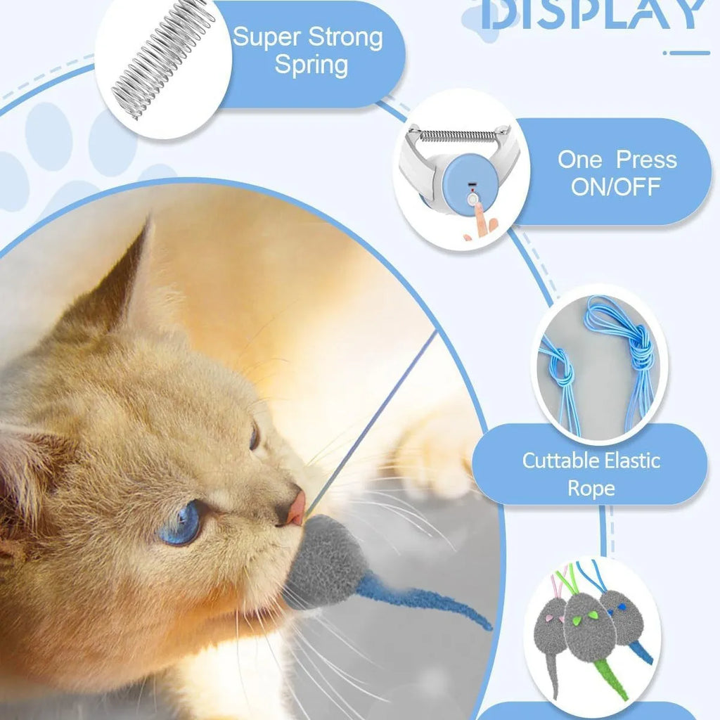 2026 New Interactive Cat Toys Indoor Remote Control Automatic Electric Cat Toy Best Kitten Adult Cat Hanging Exercise Toys Cat