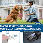 Pet Nail Grinder Low Noise & Vibration LED Rechargeable Dog Claw Care Tool for All Breeds Plastic Pet Smart Dog Nail Grinder