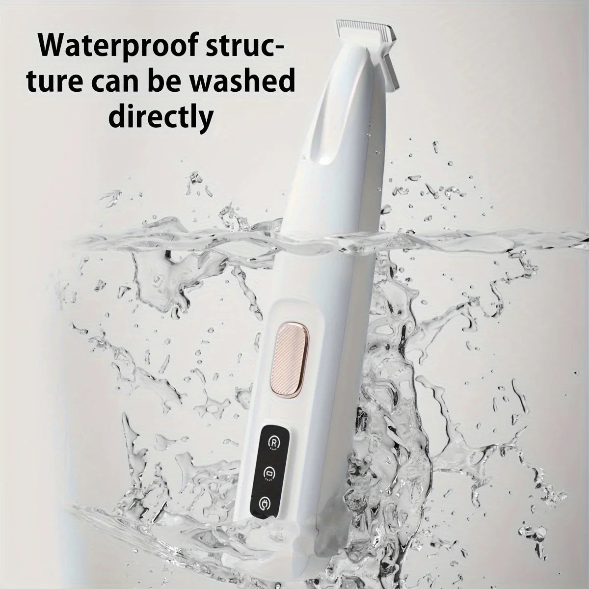 Pet Grooming Clippers Stainless Steel LED Assisted Lighting Safe Low Noise USB Rechargeable Battery Pet Beauty Electric Trimmer