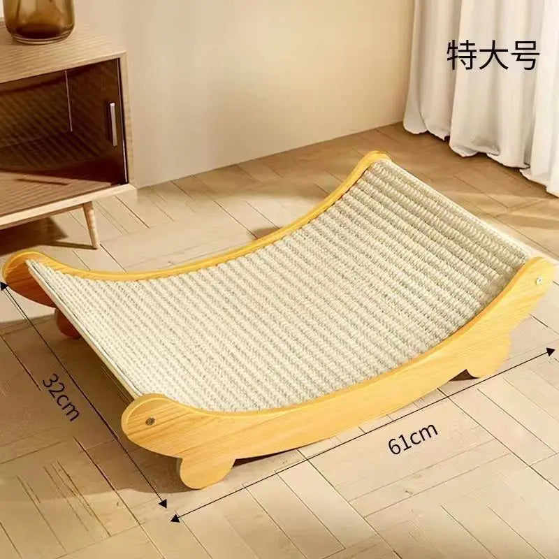 Deluxe Sisal Cat Bed Cat Scratch Board Detachable Washable Comfortable Pet Hammock for Cats Toys Pet Accessories