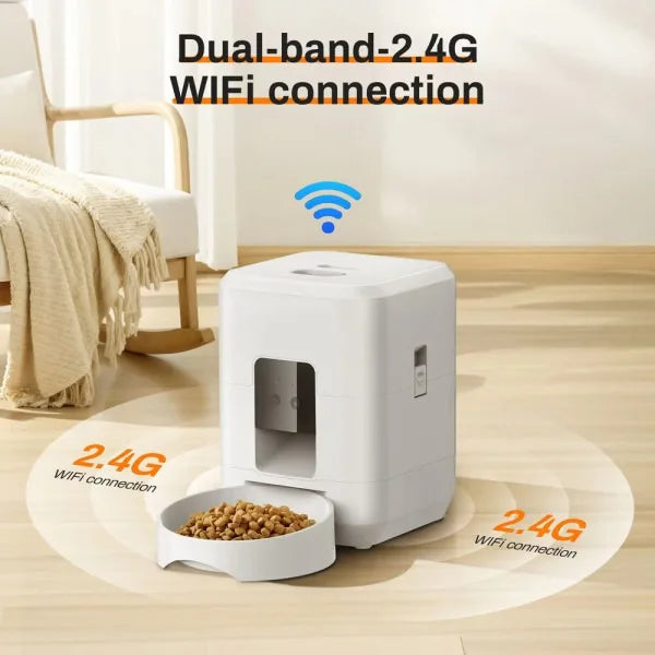 2L WIFI Control Smart Pet Feeder Automatic Dog Feeder OEM Cat Dog Dry Food Dispenser Timed Quantitative Automatic Cat Feeder