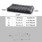 Luxury Extra Large Orthopedic Dog Bed with Anti-Slip Removable Washable Cover Soft Plush Faux Fur Fluffy Mat Cats Winter Season