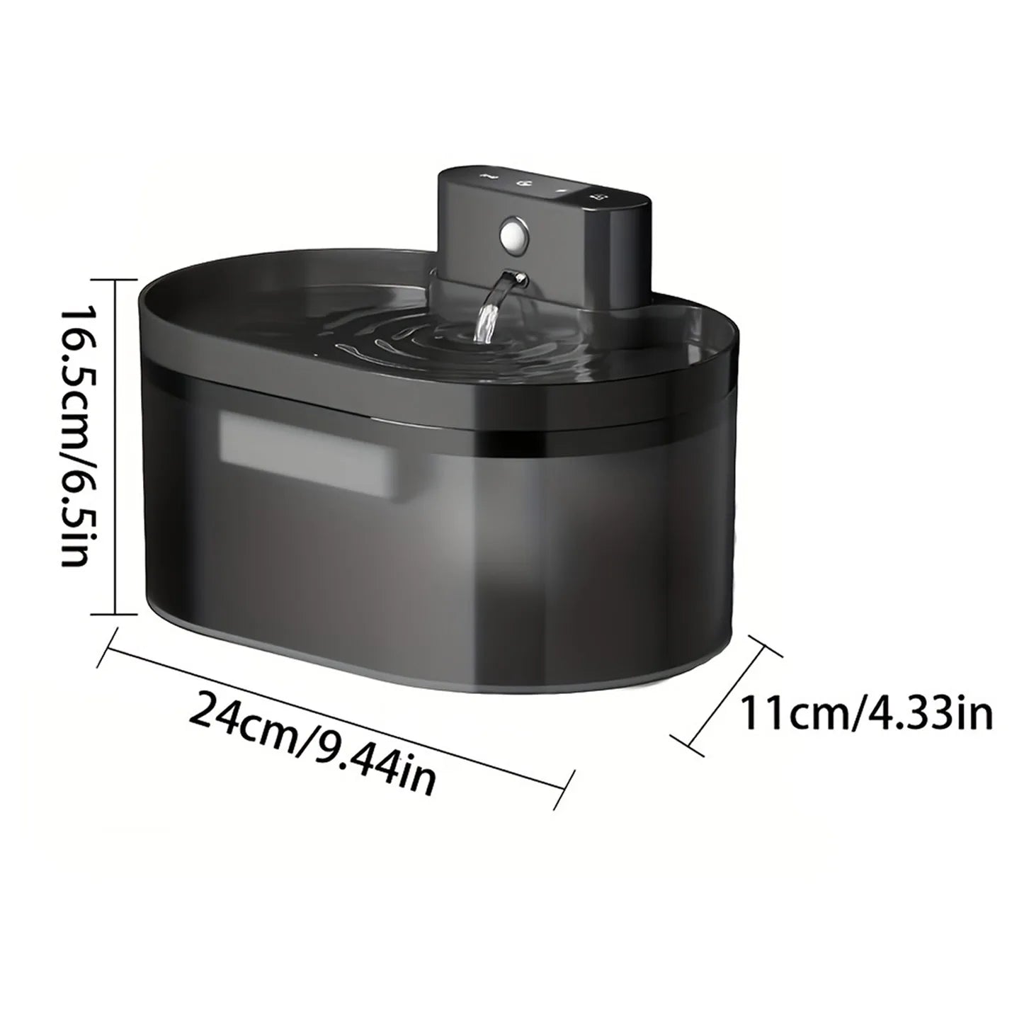 2.2L/74.4Oz Wireless Cat Dispenser 2000mah Battery Operated Rechargeable Indoor Automatic Cat Water Fountain With Motion Sensor