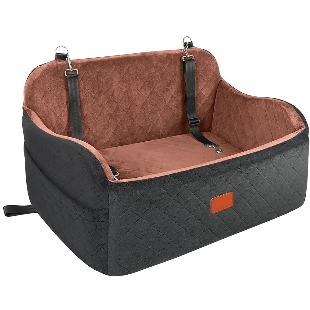 Custom Detachable Dog Car Seat Memory Foam Dog Booster Seat Travel with Storage OEM ODM Bag Dog Beds for Medium Large Dogs