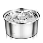Hot Selling Custom 3.2/4L Stainless Steel Pet Water Dispenser with Water Level Wholesale Cat Water Fountain Manufacturer OEM ODM