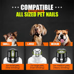Dog Nail Grinder With 2 Led Lights Pet Nail Grinder Rechargeable Pet Smart Dog Nail Trimmer for Large Medium and Small Dogs