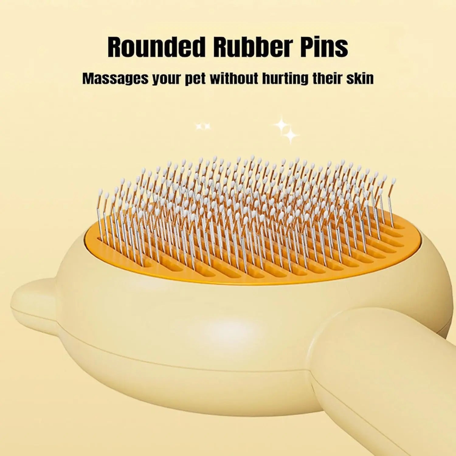 Cat Hair Brush Cute Self Cleaning Non-Slip Slicker Brushes for Shedding Pet Grooming Brush Tool for Shedding Pet Comb for Kitten