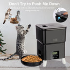 OEM 2L Eco-Friendly Plastic Luxurious Automatic Pet Feeder Smart Dog Cat Food Dispenser LCD Display Battery Powered Timed