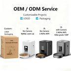 2L WIFI Control Smart Pet Feeder Automatic Dog Feeder OEM Cat Dog Dry Food Dispenser Timed Quantitative Automatic Cat Feeder