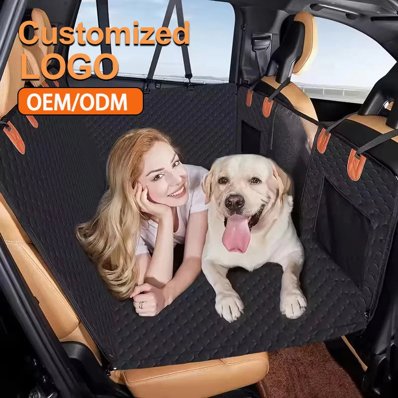 Luxury Extended Dog Car Seat Cover Car Bed Pet Backseat Cover Anti-Slip Waterproof Pet Mat for Car SUV Truck Dog Products