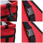 Folding Dog Car Seat Travel Booster Seat Safety Belt Washable Breathable Double-Sided Cushion Storage Pocket Summer Pet