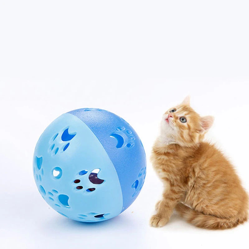 Funny Eco-Friendly 5cm Plastic Planet Ball Cat Toy Creative Color Interactive Kitten Training Chew Pet Supplies with Bell