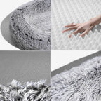 Luxury Large Dog Bed Sleep Deeper Human Dog Bed Soft Sponge Plush Foam Dog Products Detachable and Washable OEM Dropshipping