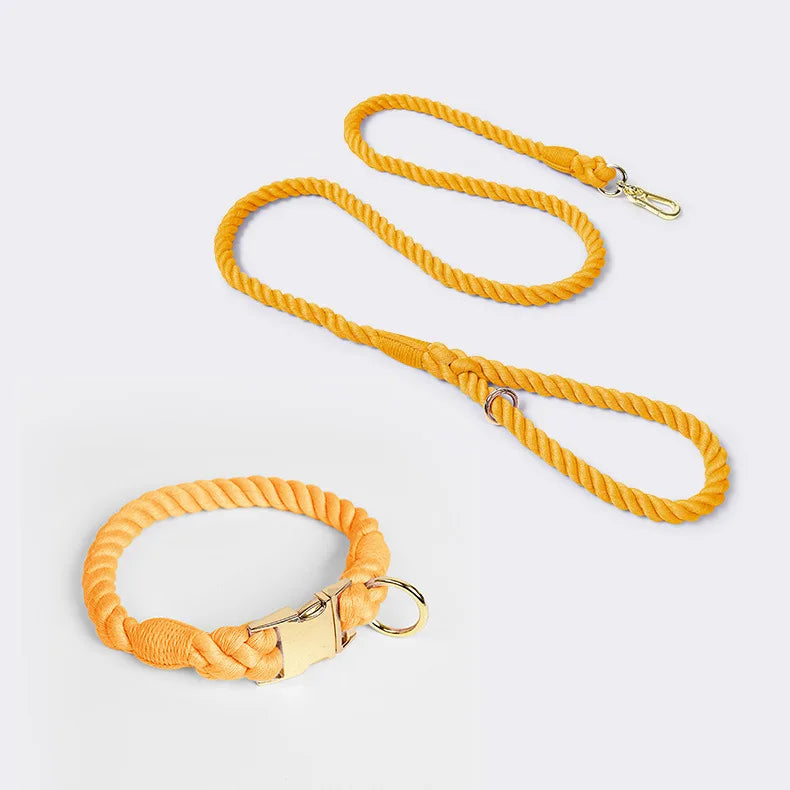 Large Medium Small Dog Products Personalized Pet Bow Tie Color Gradient Collar Metal Buckle Alloy D-Hook Polyester Cotton