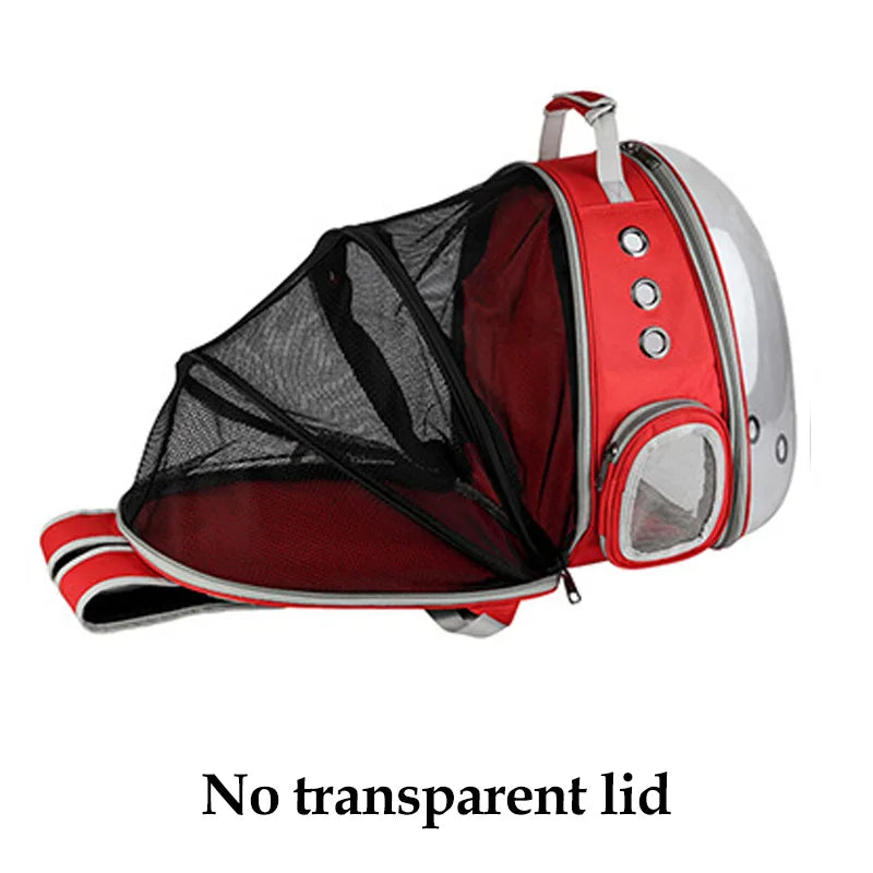Wholesale Cat Backpack Pet Carriers Collapsible Cats Shoulder Bag Ventilate Transparent Foldable Carries Travel Cat Bed