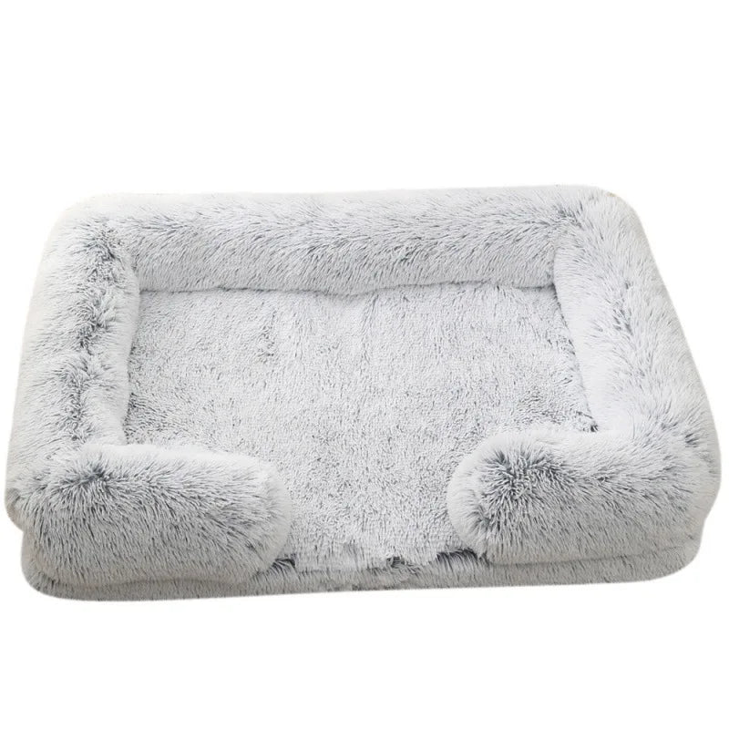 Orthopedic Dog Beds for Large Dogs Fluffy Large Dog Bed with Removable Washable Cover Non-Slip Bottom Foam Couch Bed