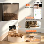 2026 New 5L Automatic Cat Feeder with Stainless Steel Water Bowl Dog 5G Smart Pet Feeder with Camera Voice Interaction OEM ODM