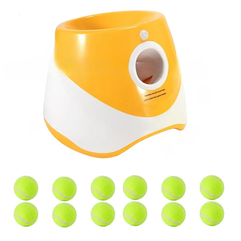 Wholesale Dog Ball Thrower for Dog Automatic Dog Ball Launcher With 3/6/12 Tennis Balls Indoor and Outdoor